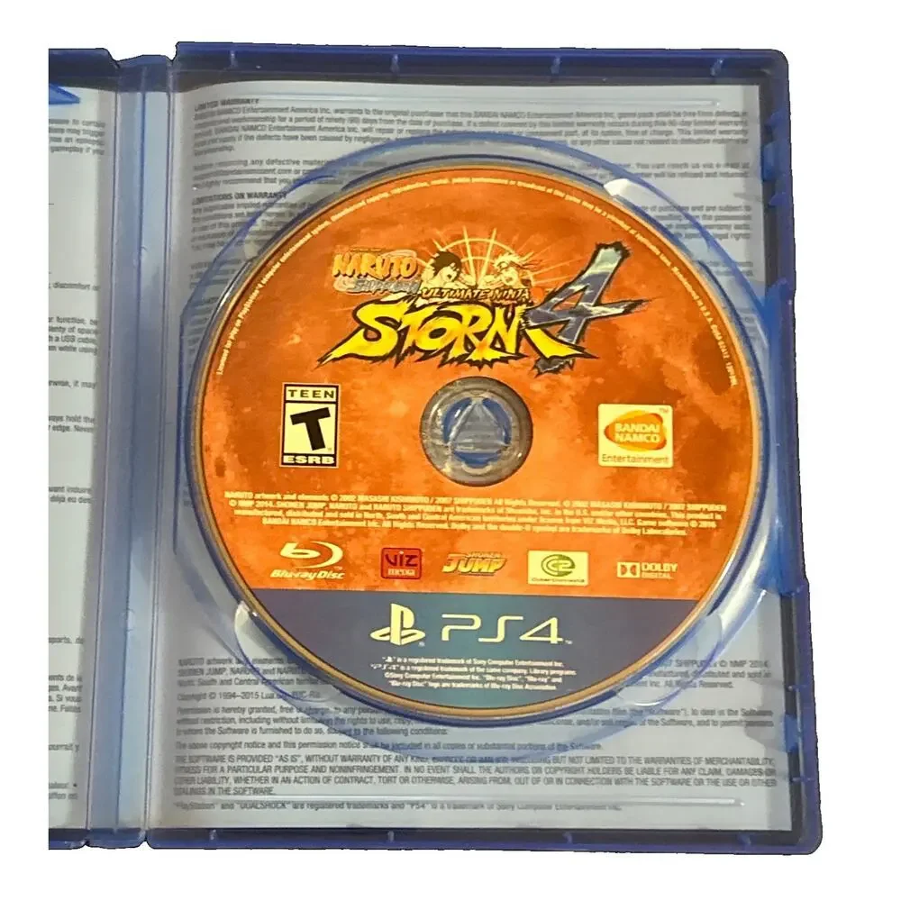 Naruto Shippuden Ultimate Ninja Storm 4 Sony PlayStation 4 2016 PS4 Tested Works